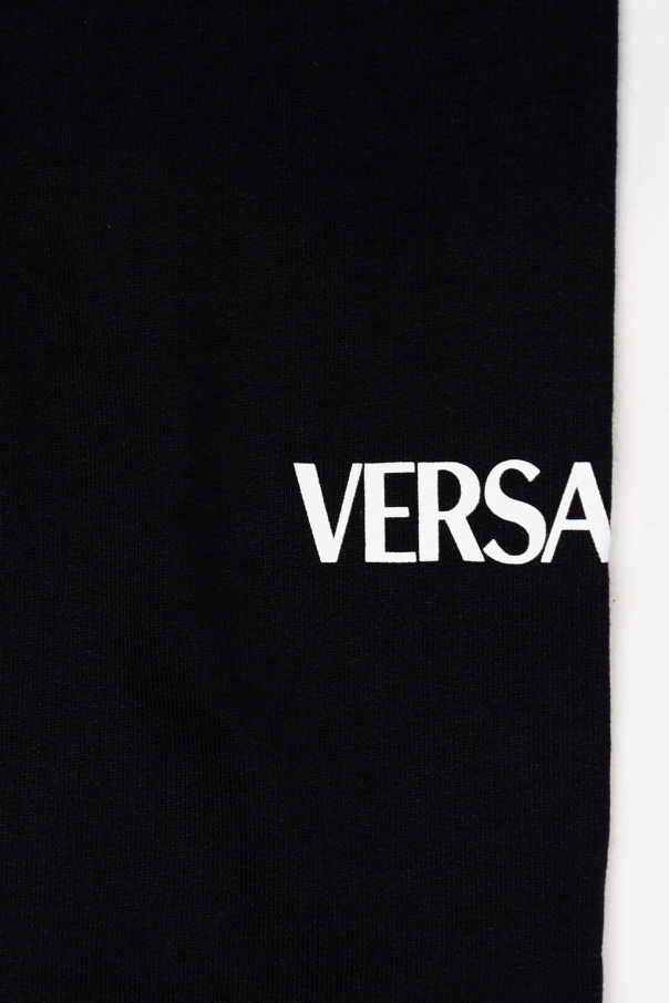 Versace Kids black shapewear dress