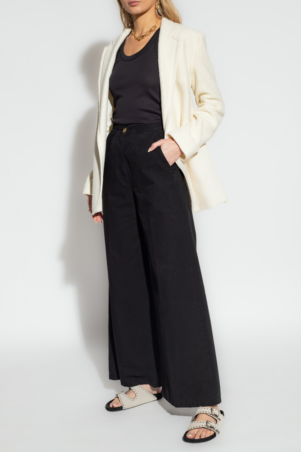 forte_forte Pleat-front Day trousers