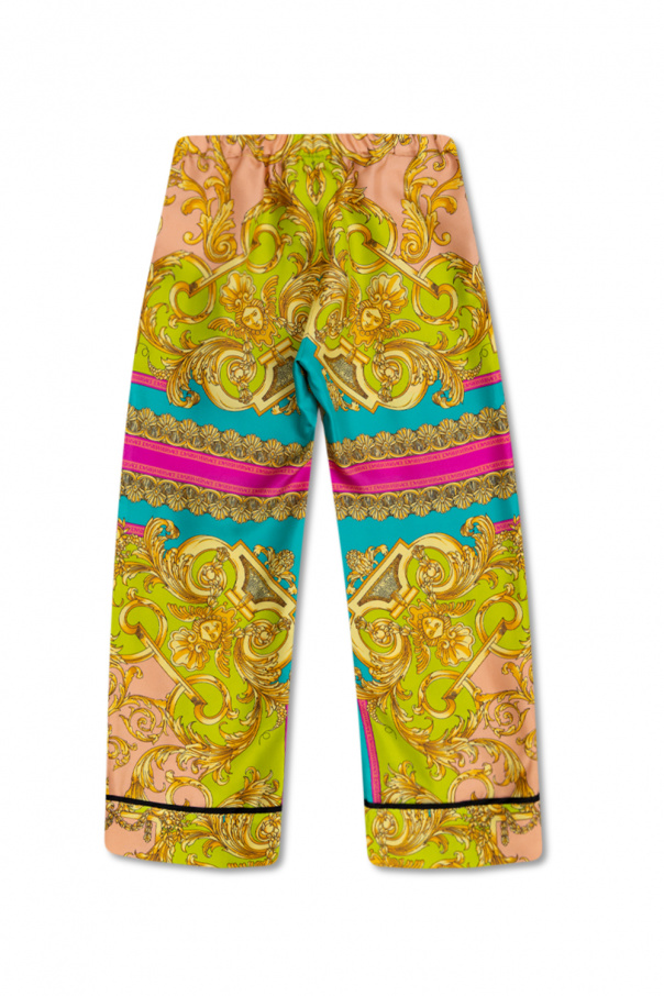 Versace Kids Patterned trousers
