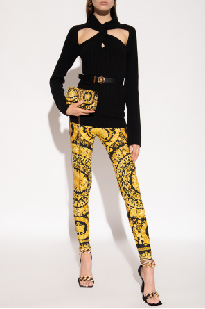 Patterned leggings od Versace