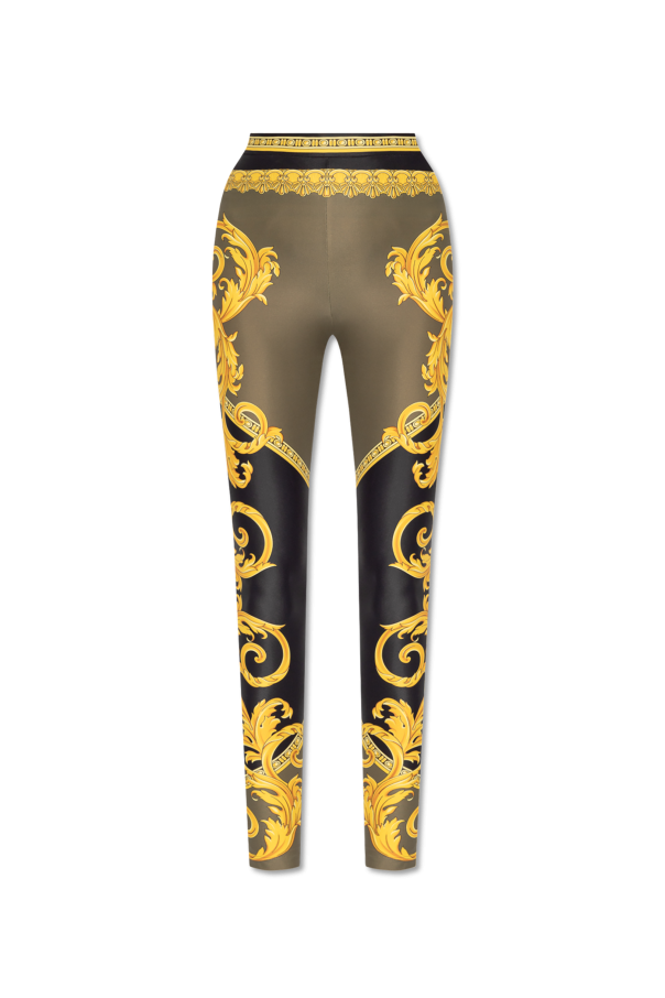 Versace Leggings with the `La Coupe des Dieux` pattern