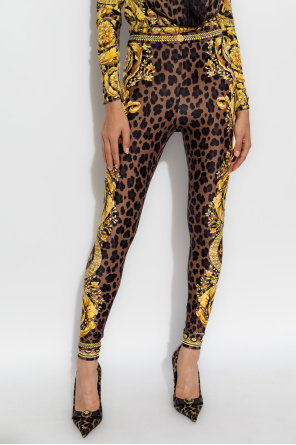 Versace Leggings with animal motif