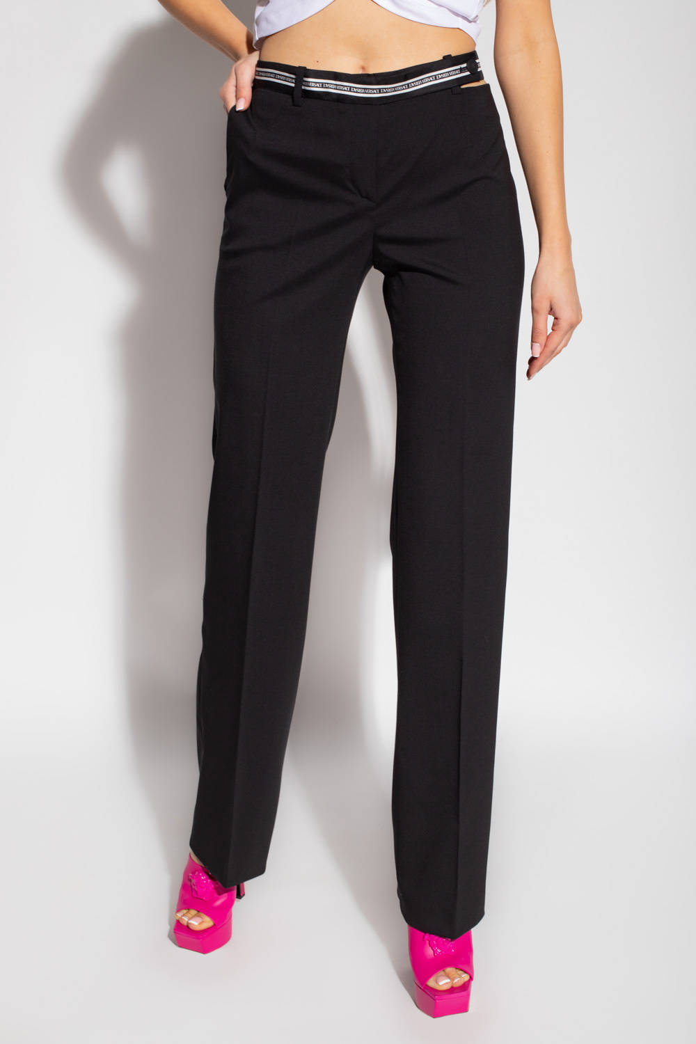 Versace Pleat-front trousers