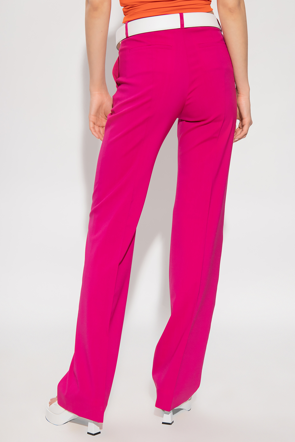 Versace Wool pleat-front ski trousers