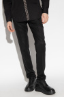 Versace BLACK Wool trousers