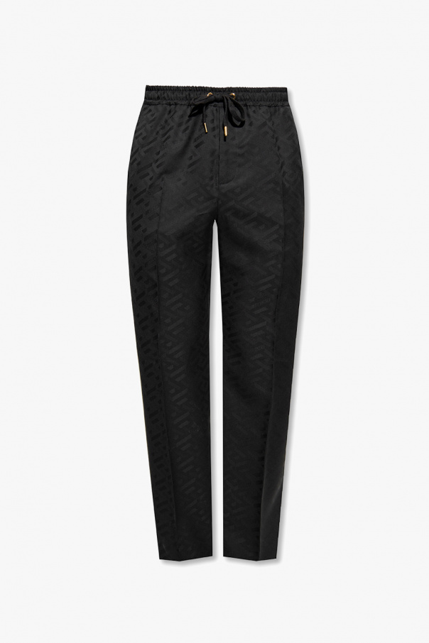 Versace Trousers with La Greca pattern
