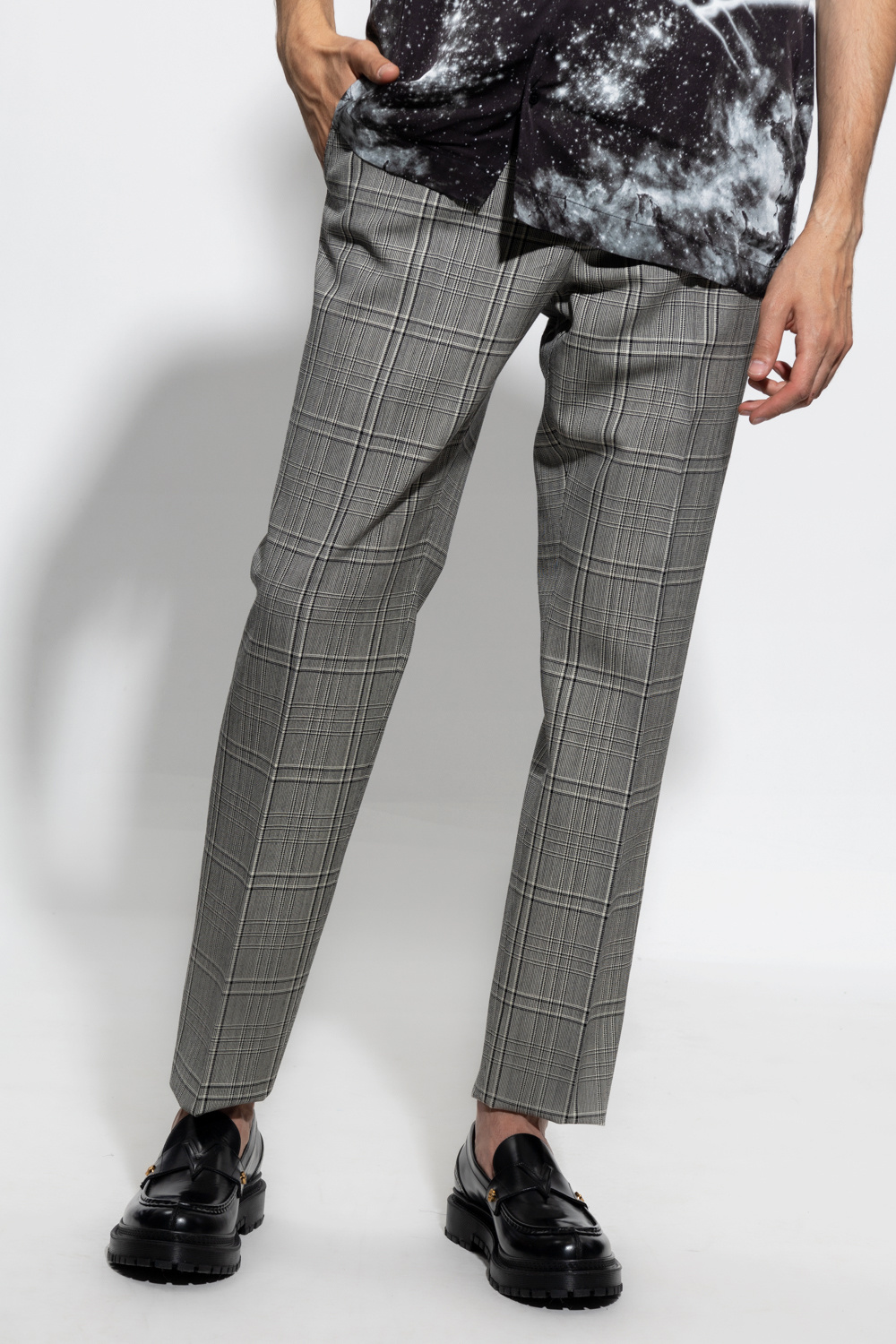 Versace Checked trousers