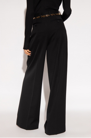 Versace Wide-legged Dark trousers