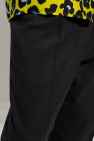 Versace Wool pleat-front trousers