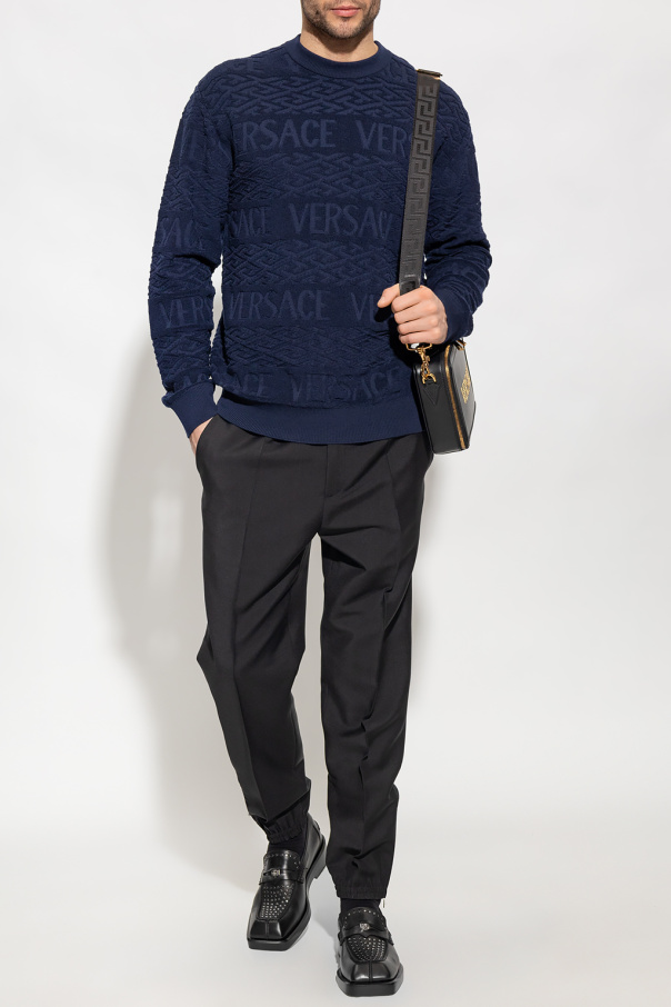 Versace Pleat-front capri trousers
