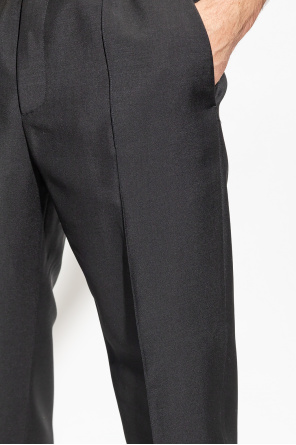 Versace Pleat-front capri trousers