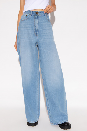 Versace Jeansy z szerokimi nogawkami