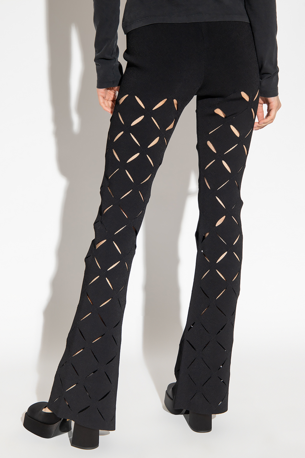 Versace Couture trousers with slits