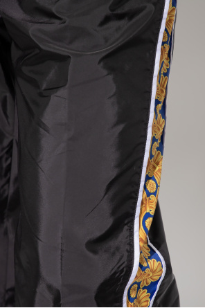 Versace Spodnie ortalionowe z lampasami