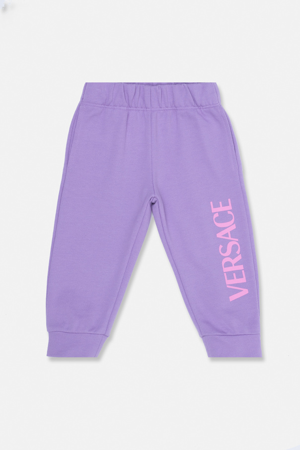 Versace Kids Fog drawstring-waist shorts