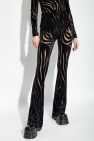 Versace Trousers with animal motif