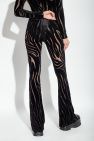 Versace Trousers with animal motif
