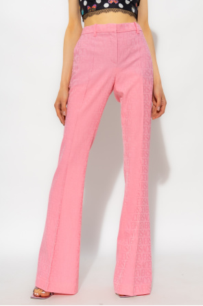 Versace Pleat-front trousers metallic from ‘La Vacanza’ collection