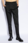 Versace BLACK Pleat-front trousers