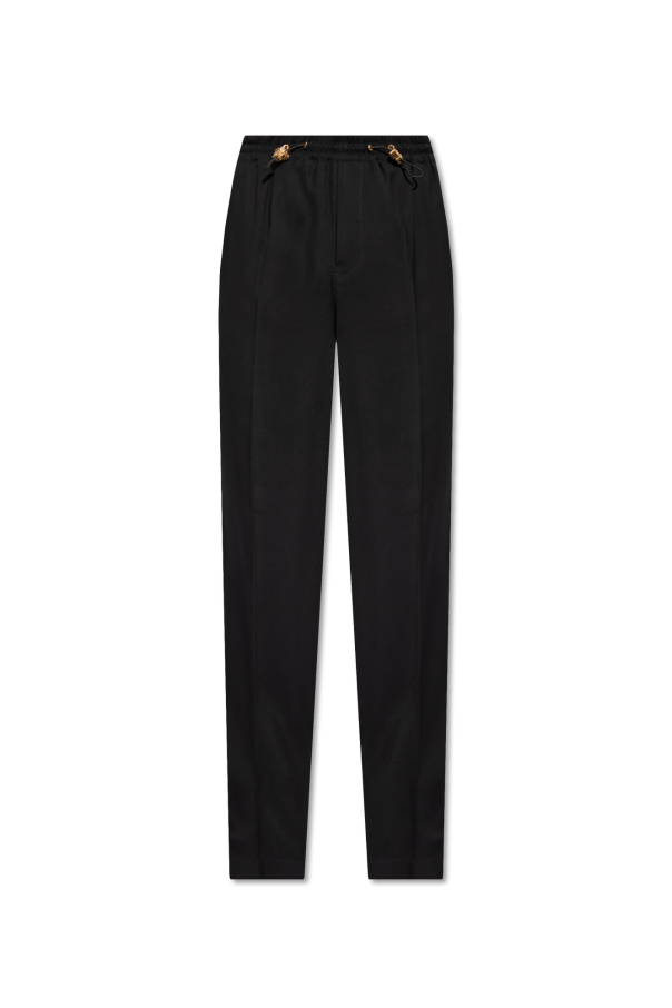 Versace Pleat-front FLATFORM trousers
