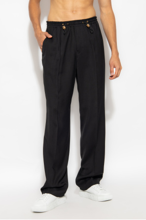 Versace Pleat-front FLATFORM trousers