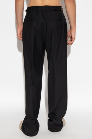 Versace Pleat-front scervino trousers