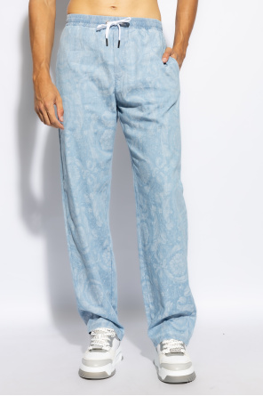 Versace Pants with `Barocco` pattern