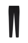 Versace Wool pleat-front trousers