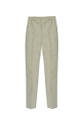 Versace GREY Wool trousers with crease