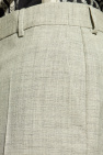 Versace GREY Wool trousers with crease