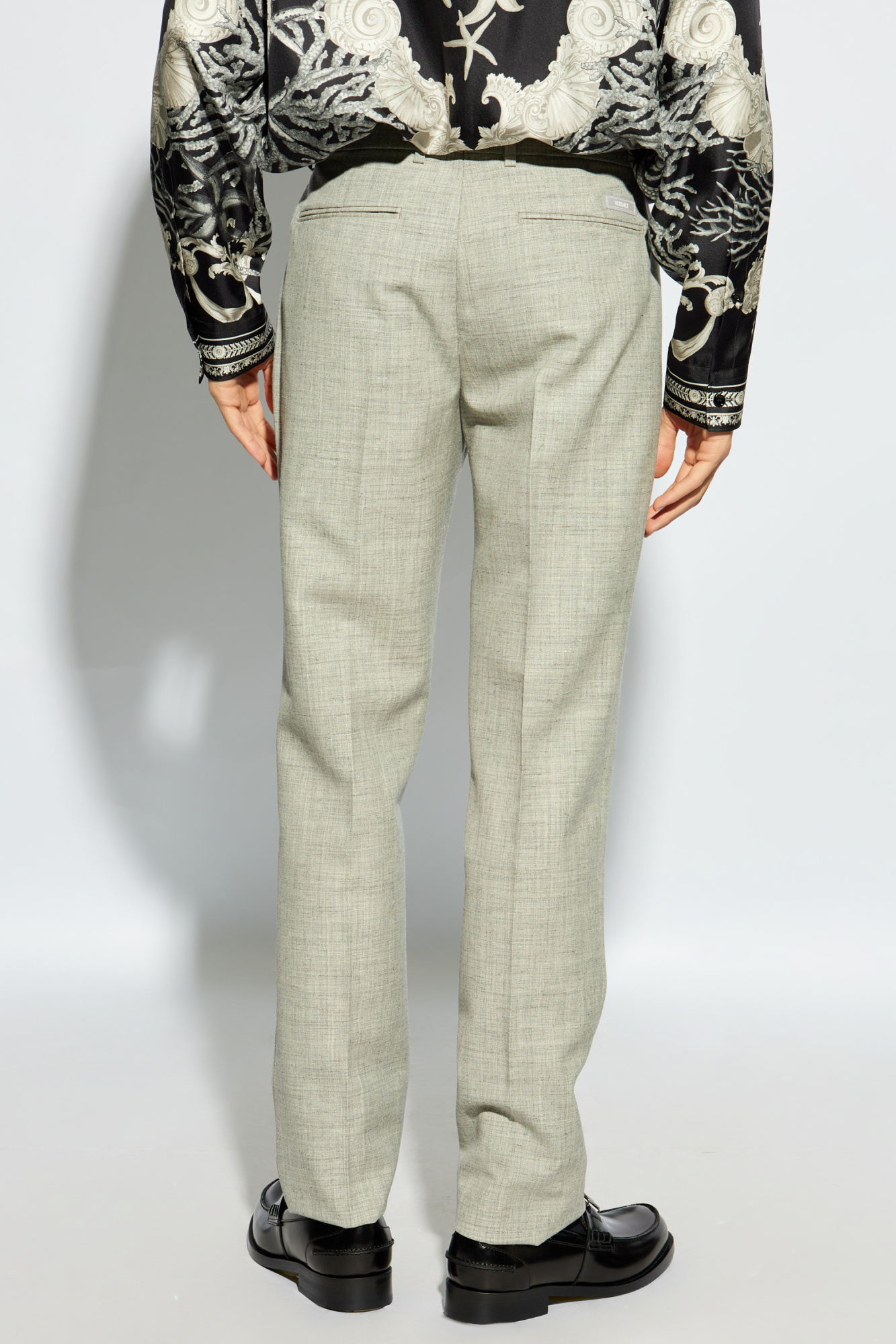 Versace Wool trousers with crease