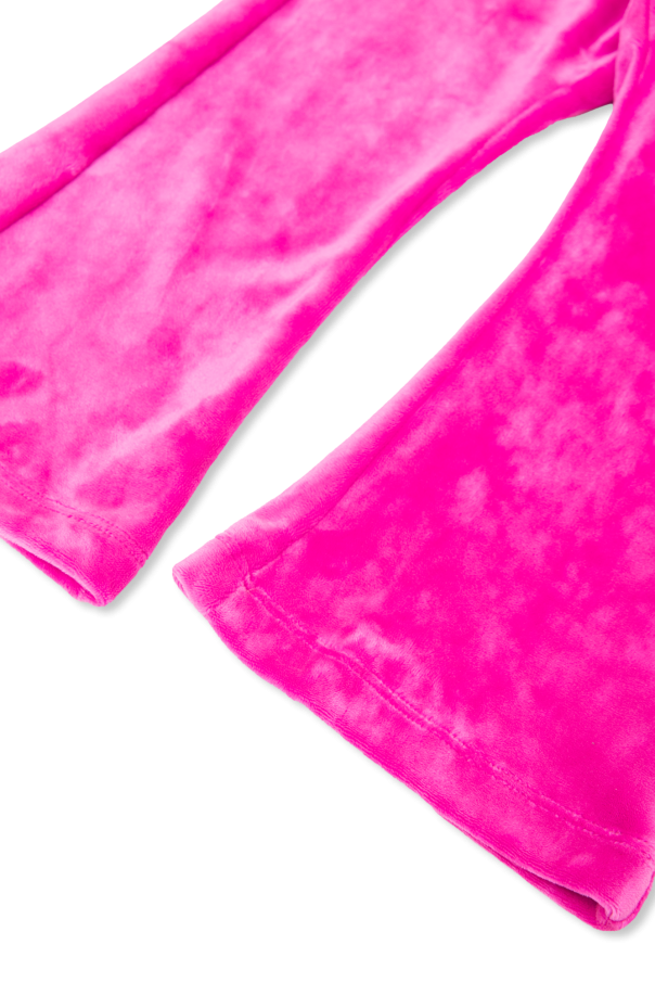 Juicy Couture Baby 2 Pieces Velour Pants Set, Light Pink, 3/6