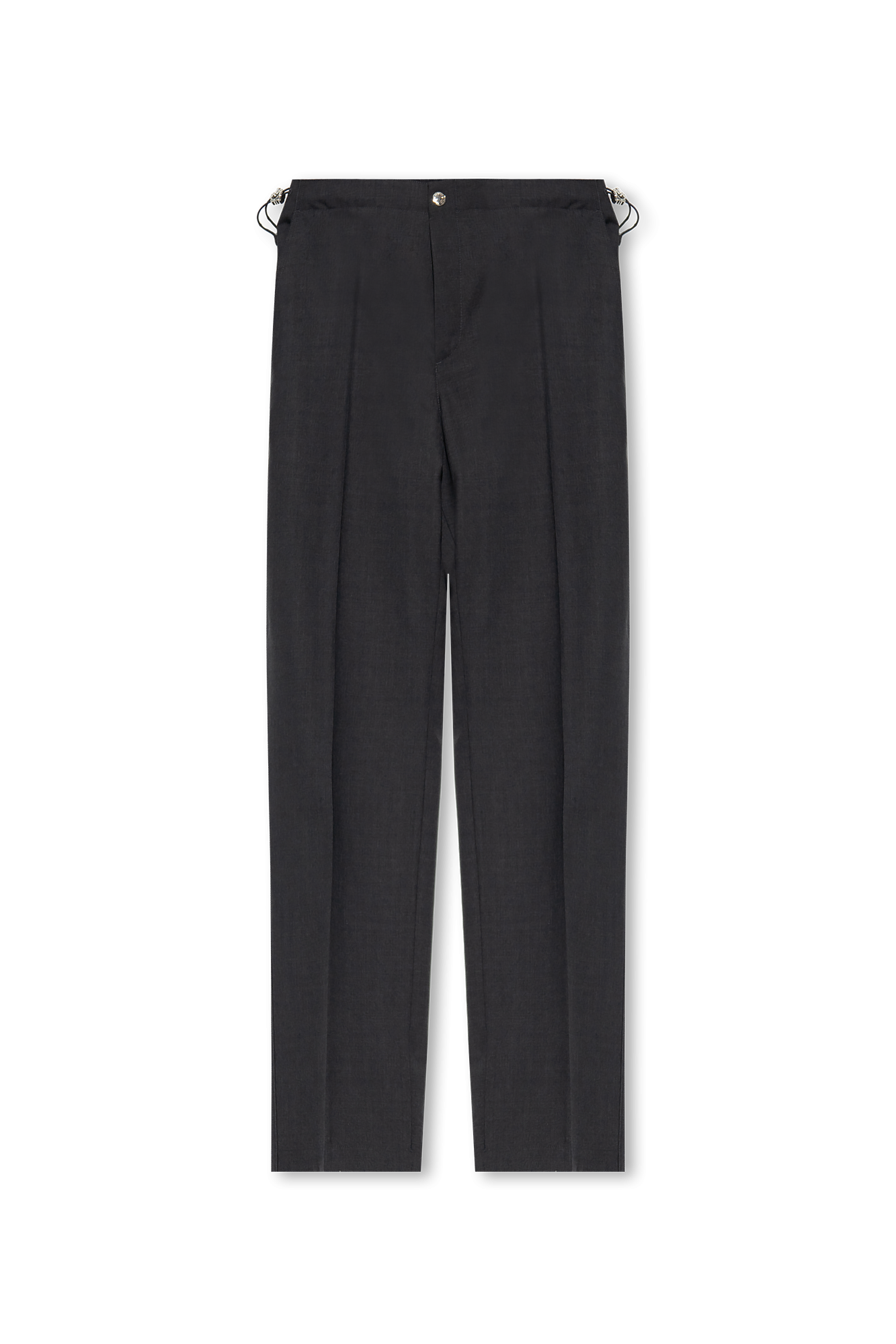 Versace Wool pleat-front trousers