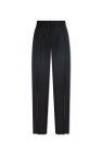 Versace Wool pleat-front trousers
