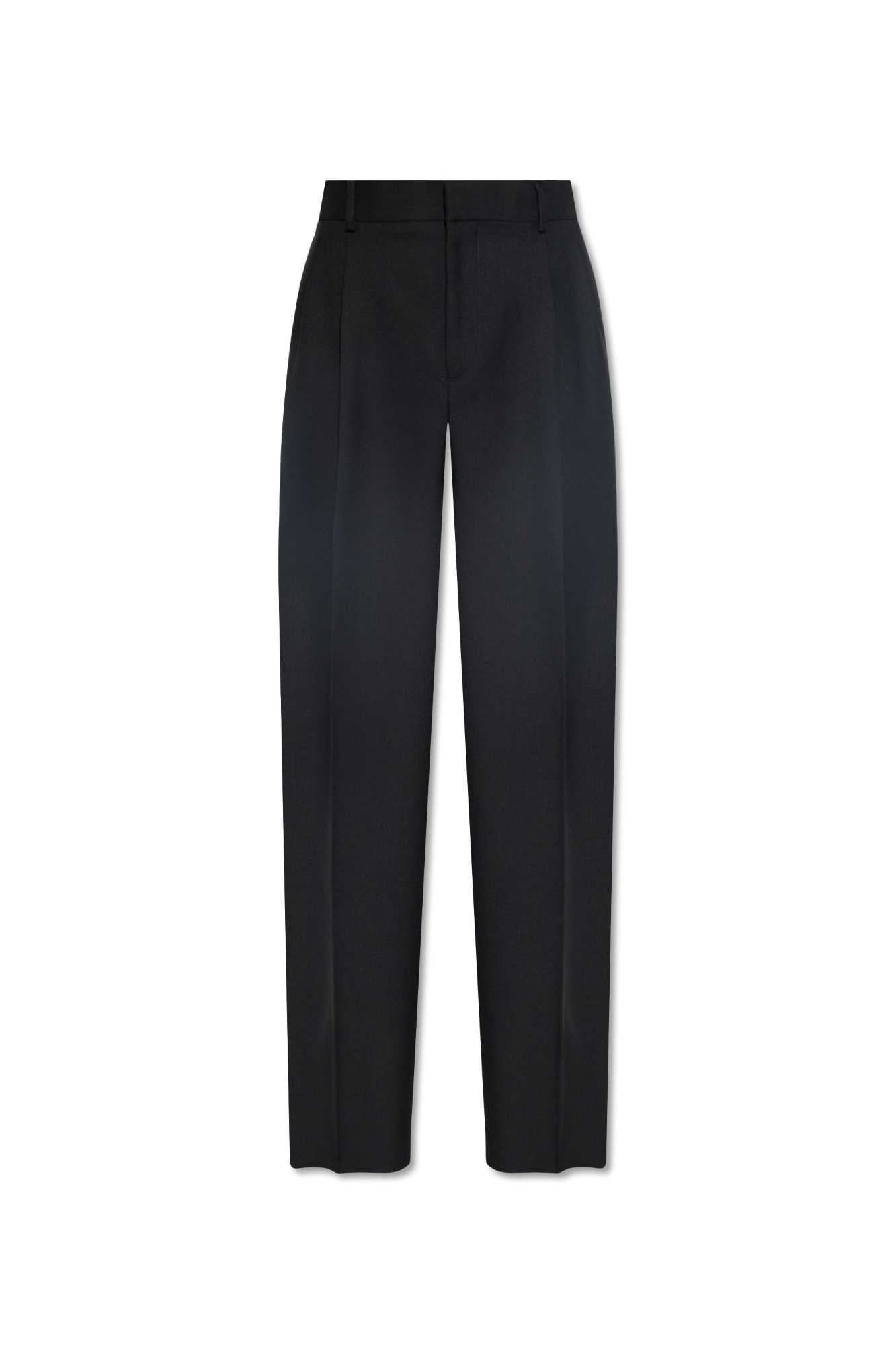 Versace Wool pleat-front trousers