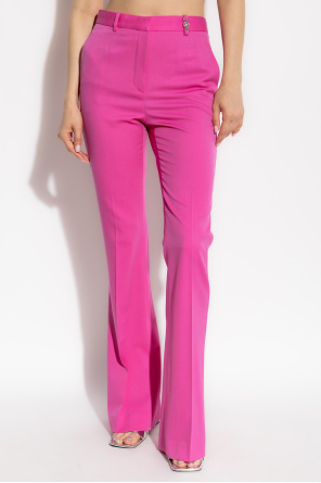 Versace Pantalones de lana con raya marcada