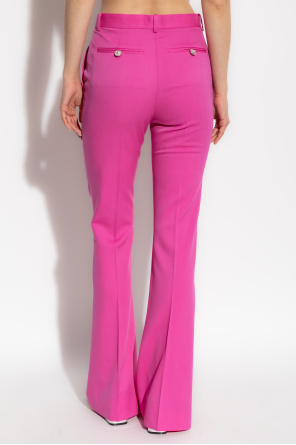 Versace Pantalones de lana con raya marcada