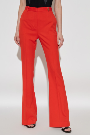 Versace Spodnie z rozszerzanymi nogawkami w kant