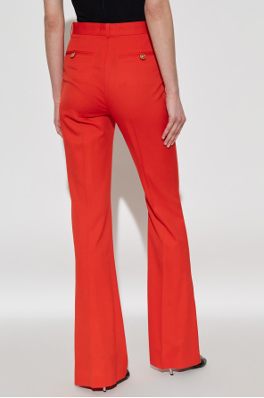 Versace Spodnie z rozszerzanymi nogawkami w kant