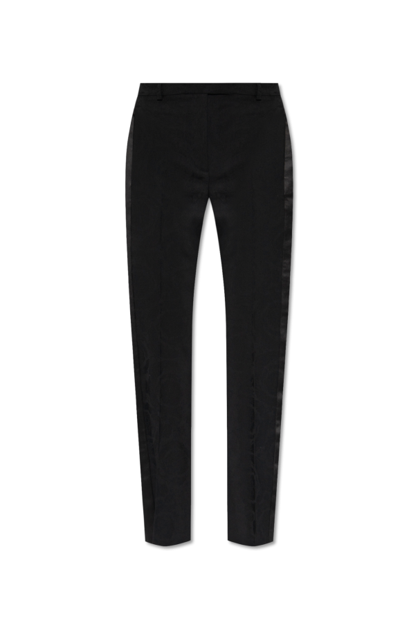 Trousers with satin side stripes od Versace