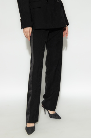 Versace Trousers with satin side stripes