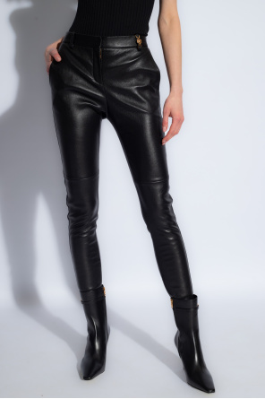 Versace Leather Dot trousers