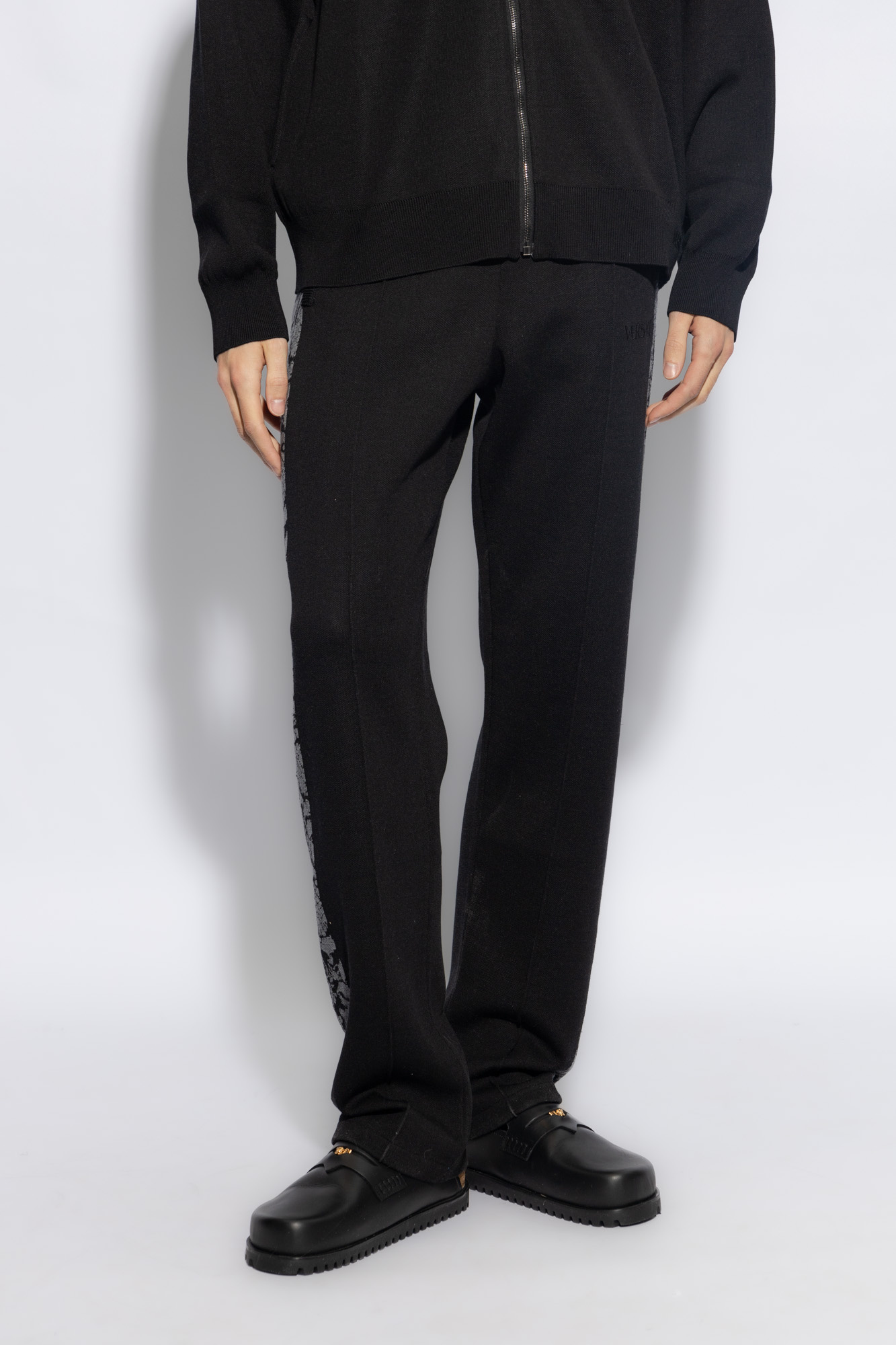 Versace cocktail trousers with logo
