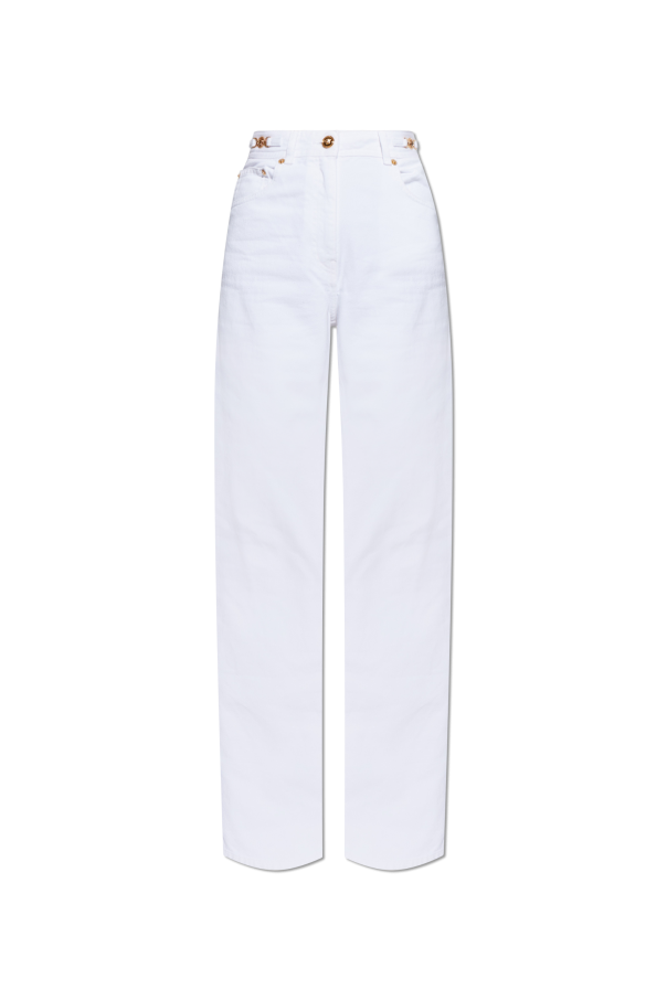 High-waisted jeans od Versace