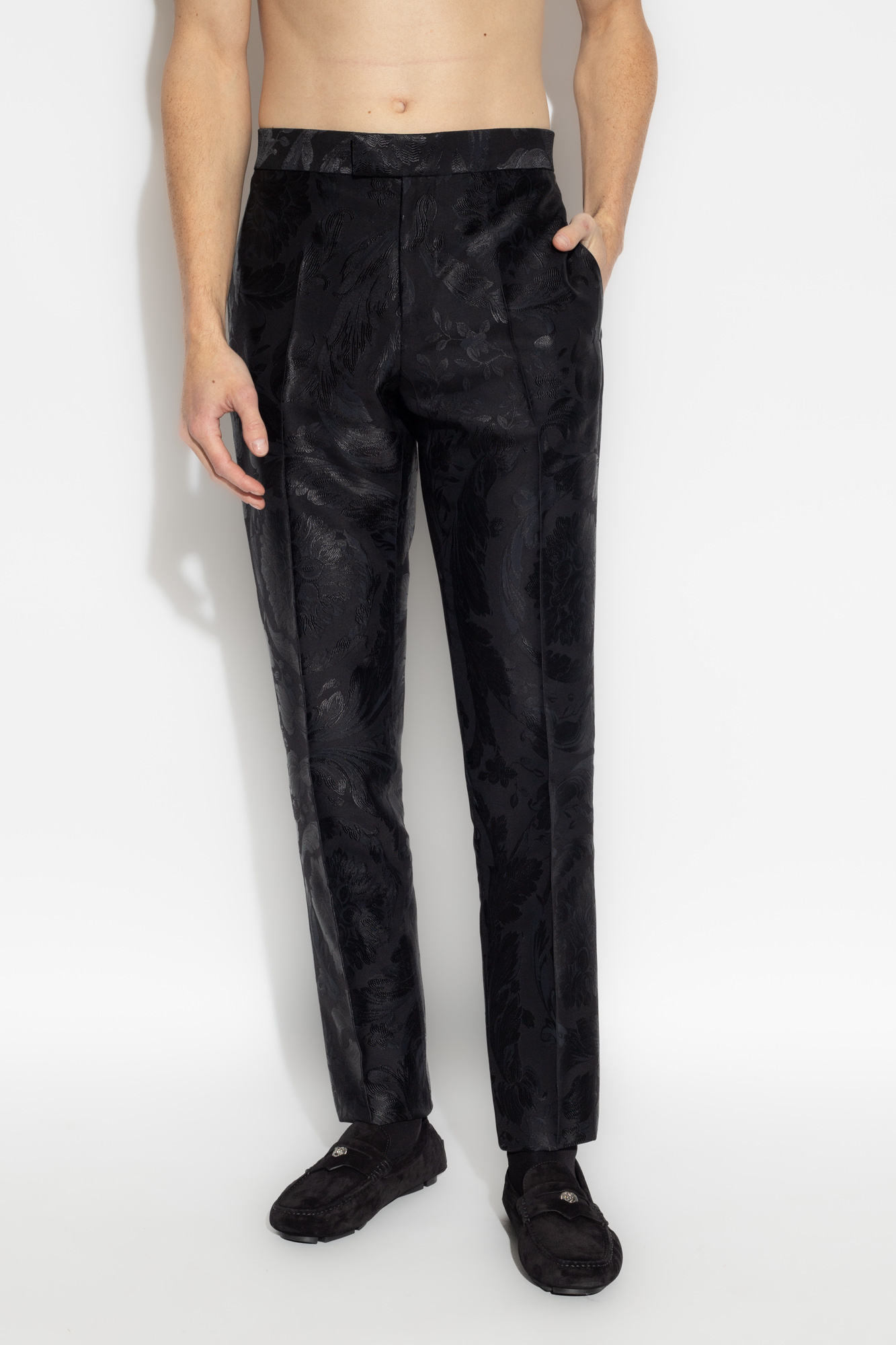 Versace Pleat-front trousers