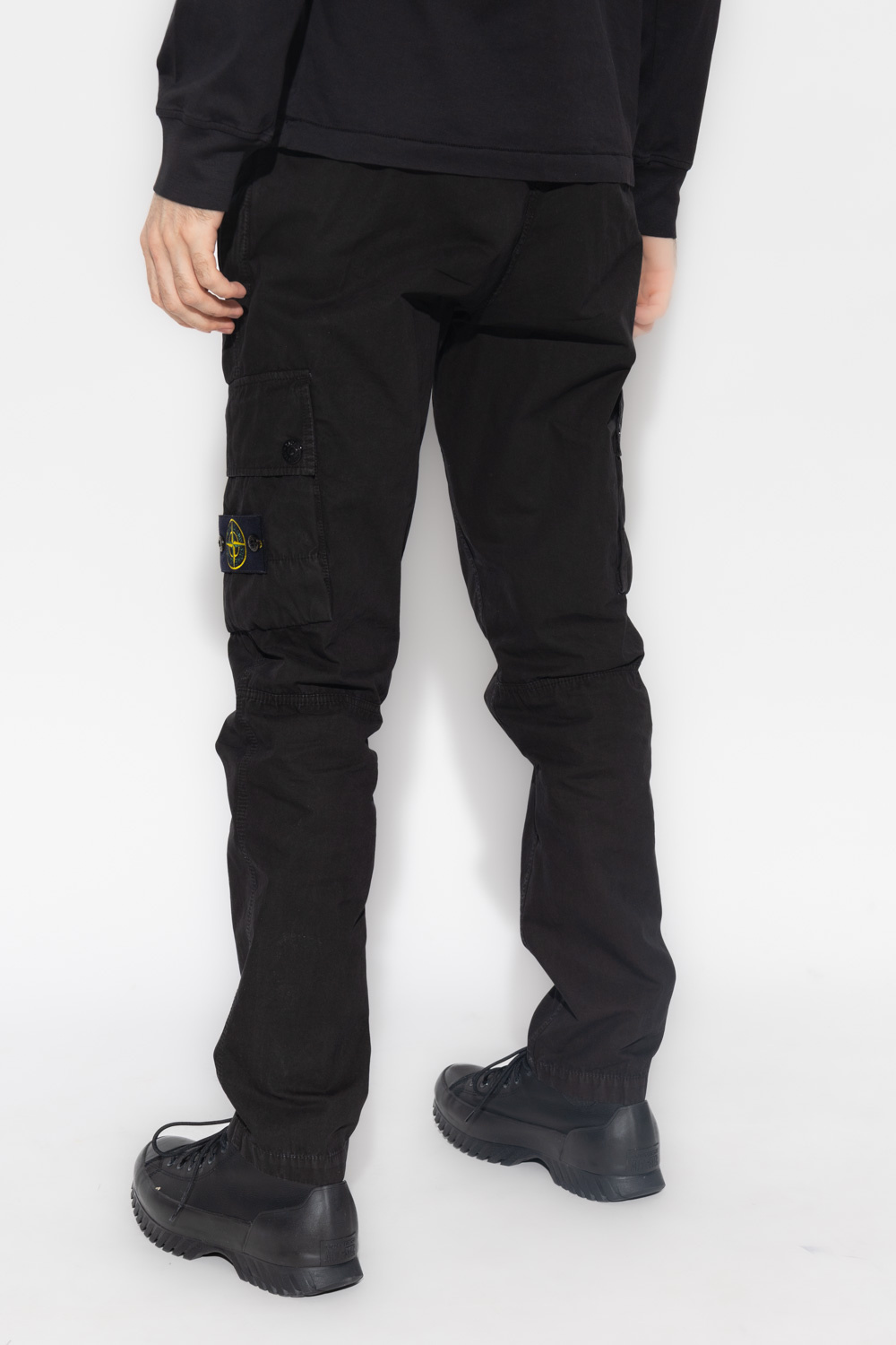 Stone Island trousers Fishtail with logo