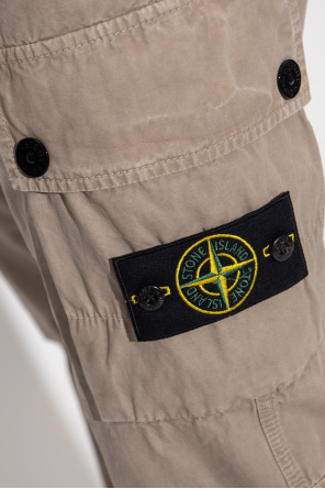 Stone Island trousers tie-dye with logo
