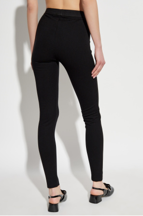 Versace Leggings with logo patch