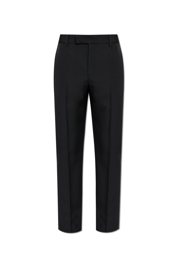 Versace Wool trousers with a crease