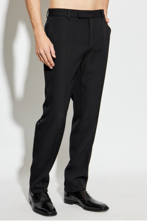 Versace Wool trousers with a crease